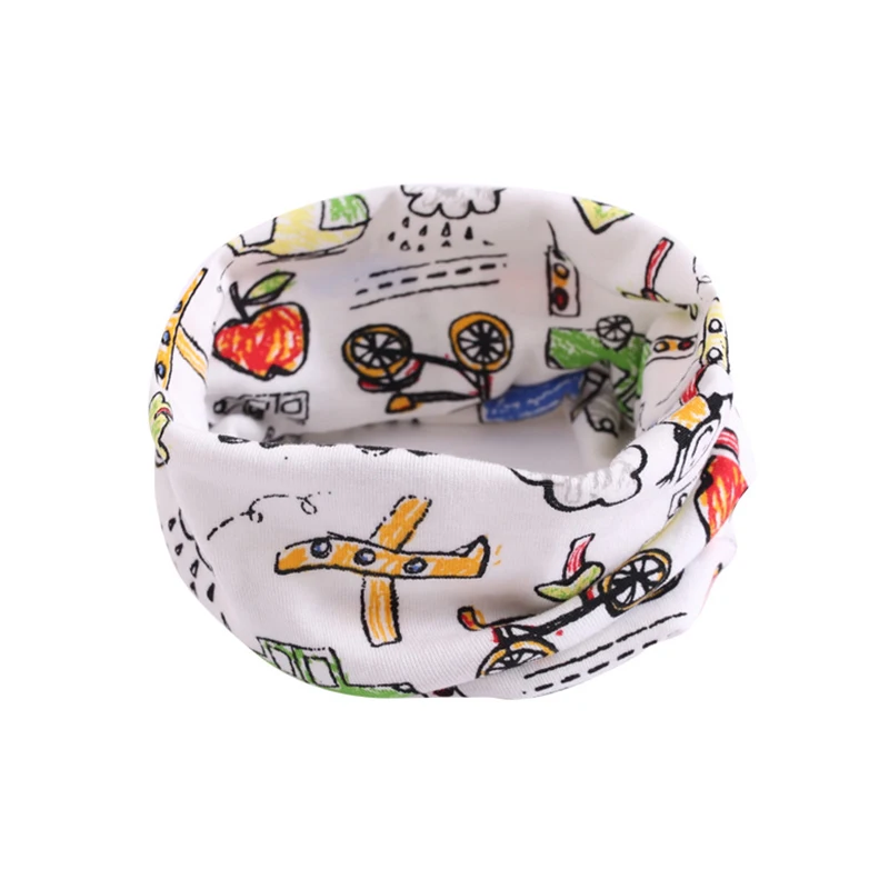 Children Warm Cotton Scarf Shawl Winter Cartoon Print Pattern Comfortable Neckerchief SER88