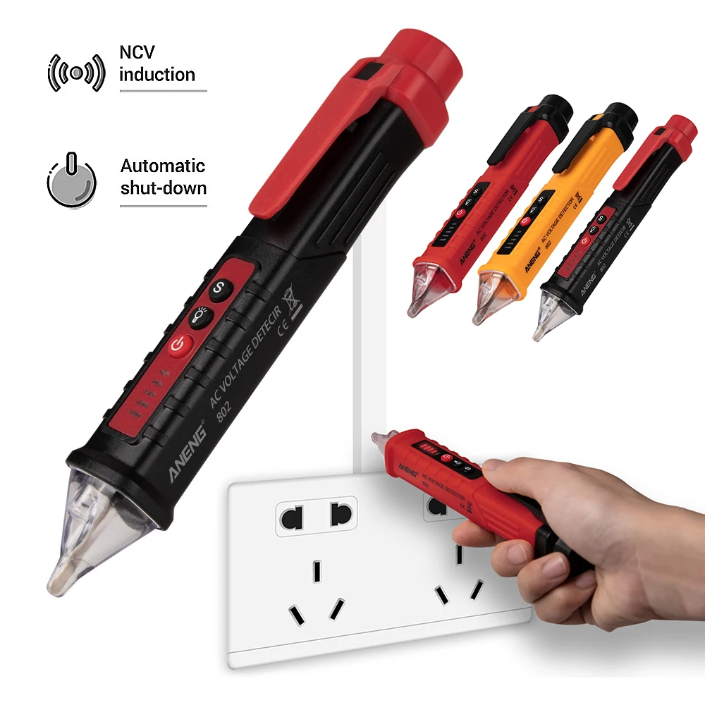 

2019 New Digital 12-1000V AC Non-Contact Voltage Tester Pen Meter Tester Meter Electric Current Volt Pencil Test