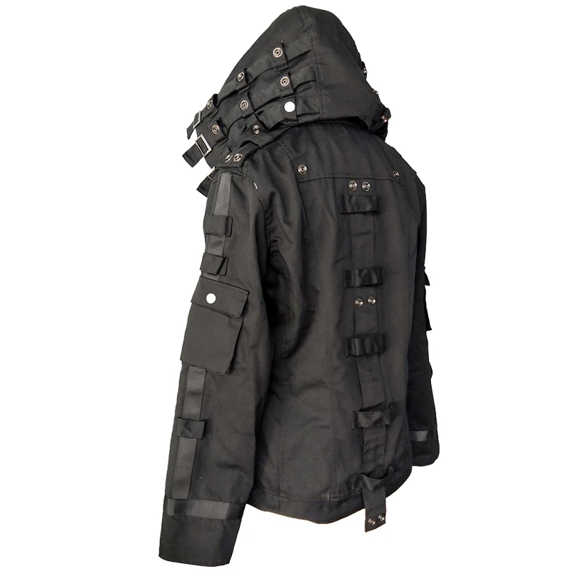  Game PUBG Playerunknown's Battlegrounds Cosplay Costumes Child Adult Hooded Coat Jacket Black White