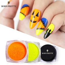 BORN PRETTY неоновый пигмент для ногтей порошок блеск фосфор градиент пыль маникюр Дизайн ногтей украшения