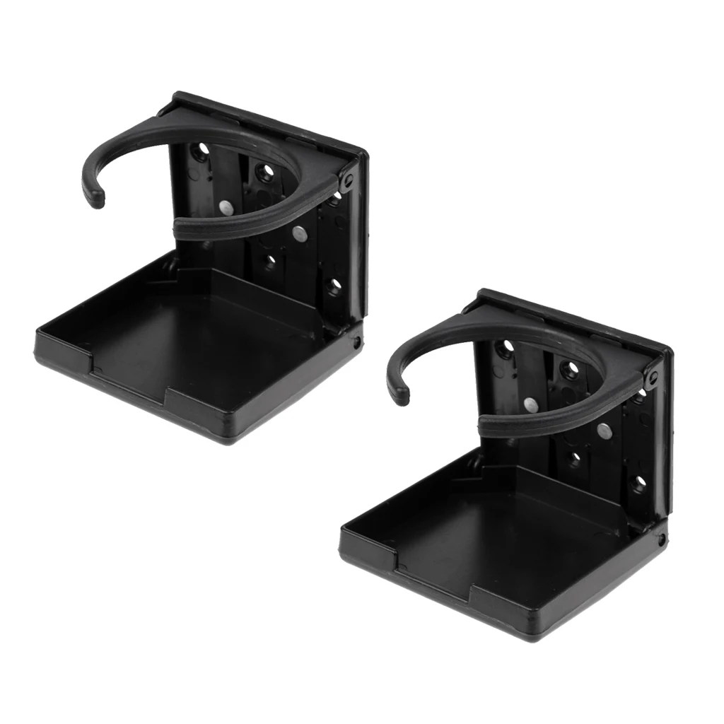 2 Pieces Folding Drink Cup Holder For Marine Boat/Yacht/Caravan/Car/Truck