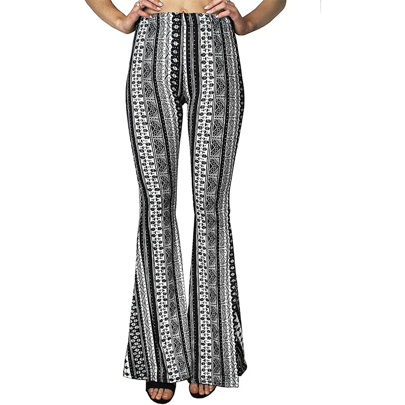 Vintage Flare Pants Women Fashion 