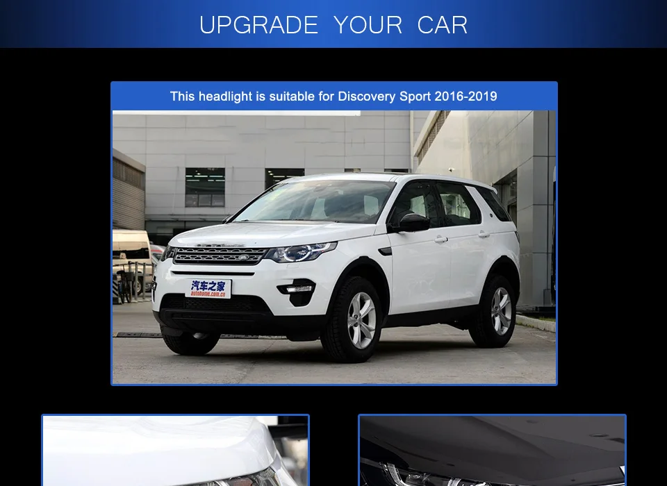 Светодиодные фары для автомобиля Discovery, Freelander 16-19 DRL Габаритные огни налобный фонарь светодиодный Bi Xenon лампы Противотуманные фары, аксессуары для автомобиля