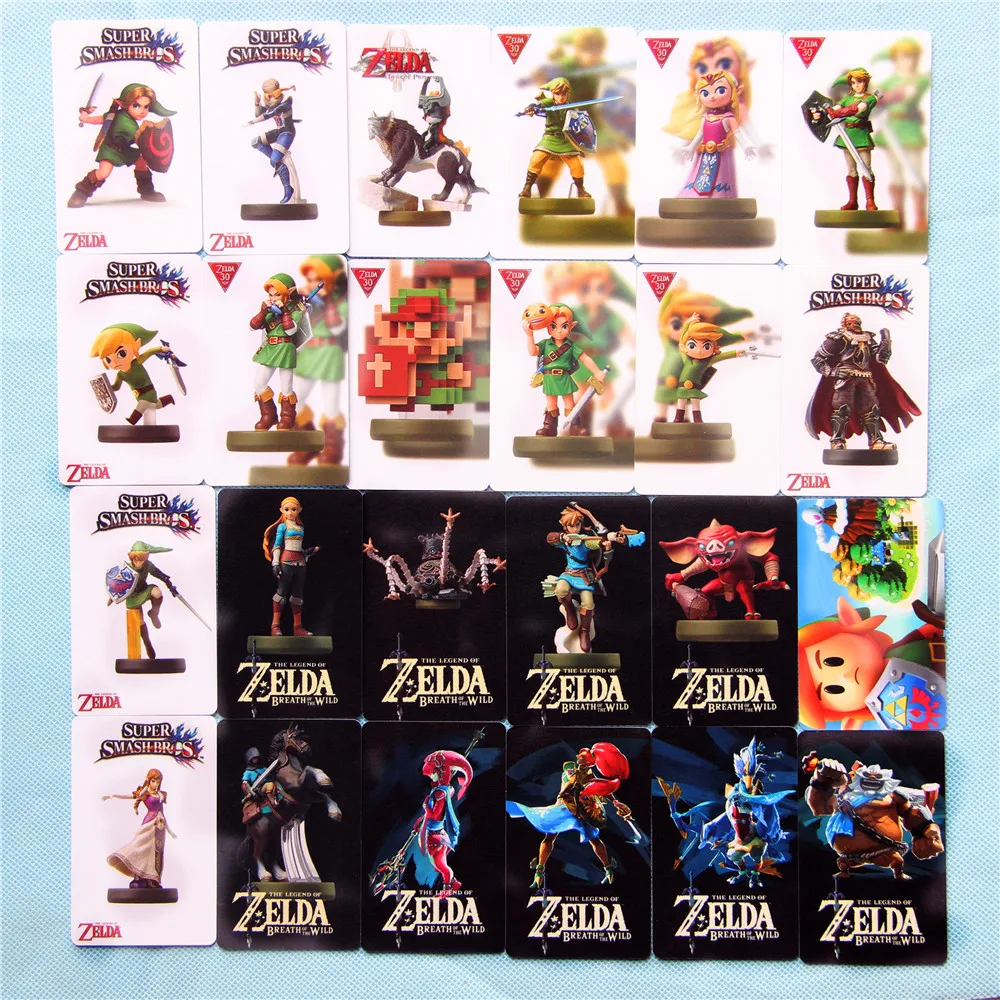 24 шт. zelda Дыхание природы для amiibo карты Link Awakening NFC ntag215 тег стандартные Размер: 86 мм