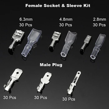 

270PCS 6 Ports Crimp Terminals Insulated Seal Electrical Wire Connectors Crimp Terminal Connector Assortment Kit Dropshipping