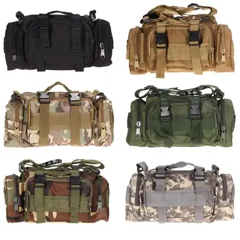 

Outdoor Military Tactical Waist Pack Men Durable Molle Camping Hiking Pouch Bag Crossbody Chest Bag Waterproof Oxford Fabric