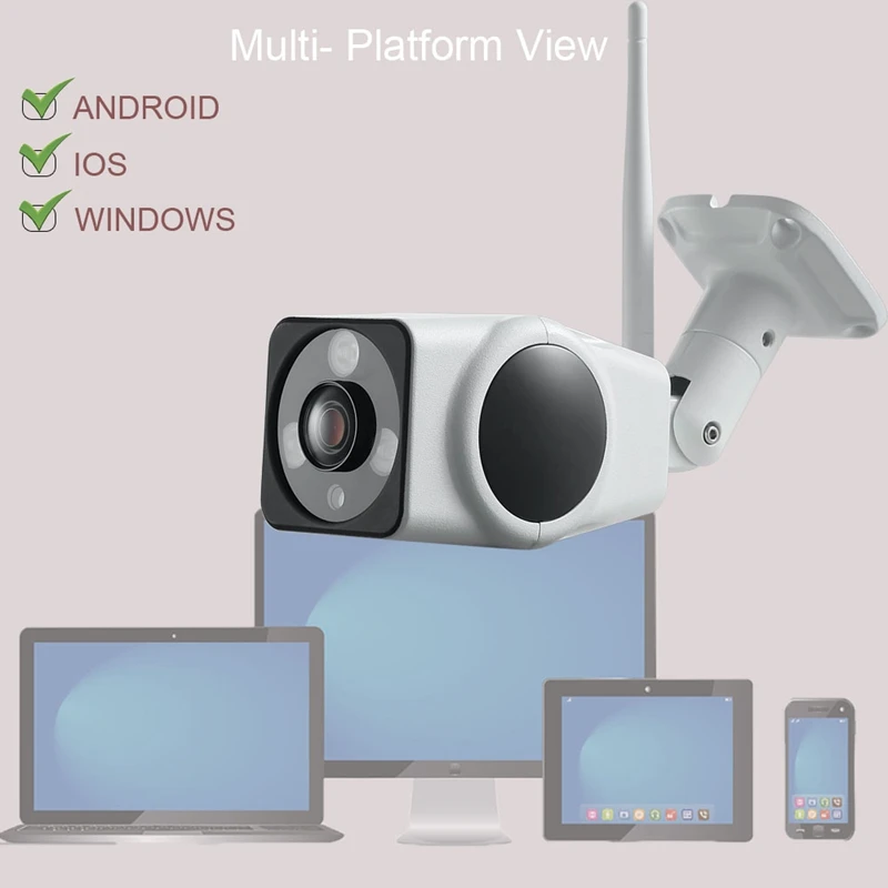 MOOL IP Camera Wireless Outdoor Waterproof Closed Circuit Network Camera Infrared Camera US Plug