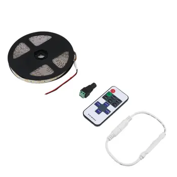 

5M 600LEDs 3528 12V SMD Flexible LED Strip Light Roll Super Bright Waterproof Single Light Belt With Remote Control Wholesale