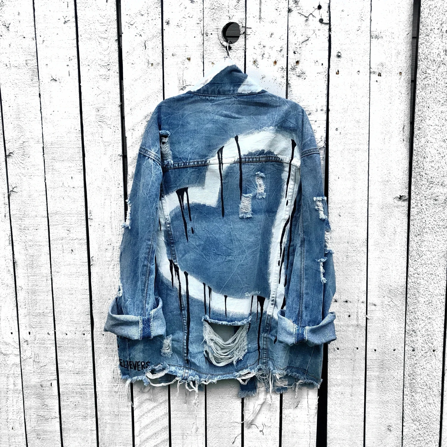 Denim Jacket Women Oversize Long Sleeve 