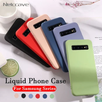 

1000Pieces Liquid Silicone Protective Cover For Samsung Galaxy S10 5G S10E S9 Plus S8 Note 10 Pro 9 8 A750 Candy Color Back Case