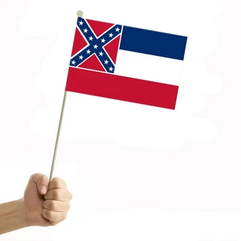 10 5 1 szt Flaga Mississippi ameryka USA flaga stanu drukowane flaga ameryki flaga flaga s tanie i dobre opinie CN (pochodzenie) Other BAMBOO 30*20*0 1cm 6 5g as shown
