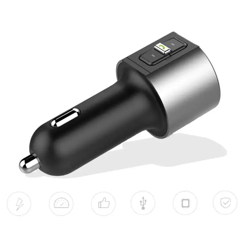 Беспроводной автомобильный Bluetooth fm-передатчик MP3-плеер адаптер автомобильный комплект 2 USB зарядное устройство