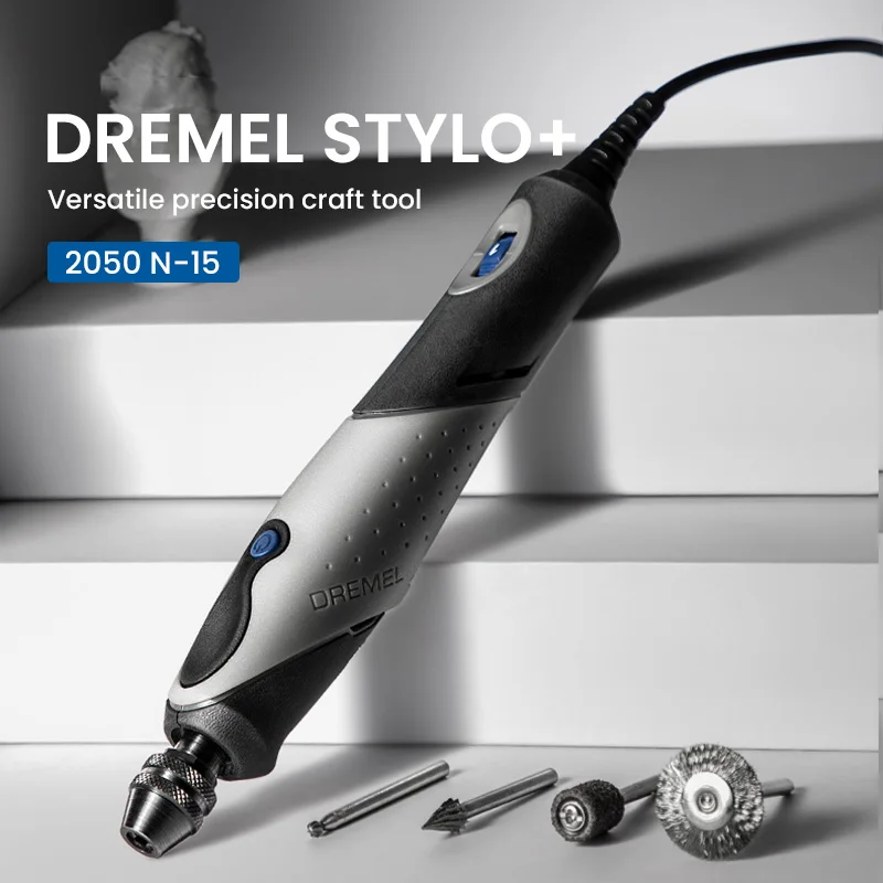 Dremel 2050 Stylo+ Electric Engraver Pen Versatile Engraving Multi Chuck  for Etching Carving Polishing Tool with15 Accessories