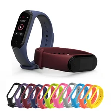 Xiao MI силиконовый сменный Браслет ремешок для Xiao MI браслет miband 4 3 BAND 4 аксессуары для наручных ремней