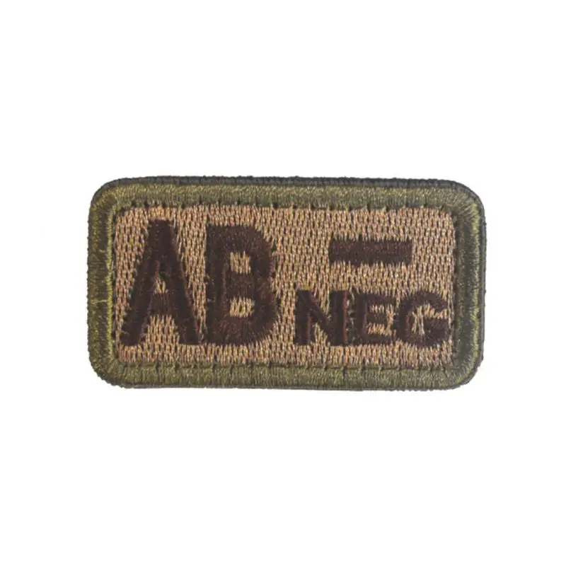 ABN 2,6*5 см наружный тактический военный значок, нашивка типа крови, военный нашивка типа крови, вышитый боевой дух c - Цвет: ABN