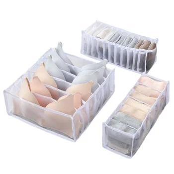 

3Pcs/Set Underwear Bra Organizer Storage Box Drawer Closet Organizers Boxes for Underwear Scarfs Socks Bra