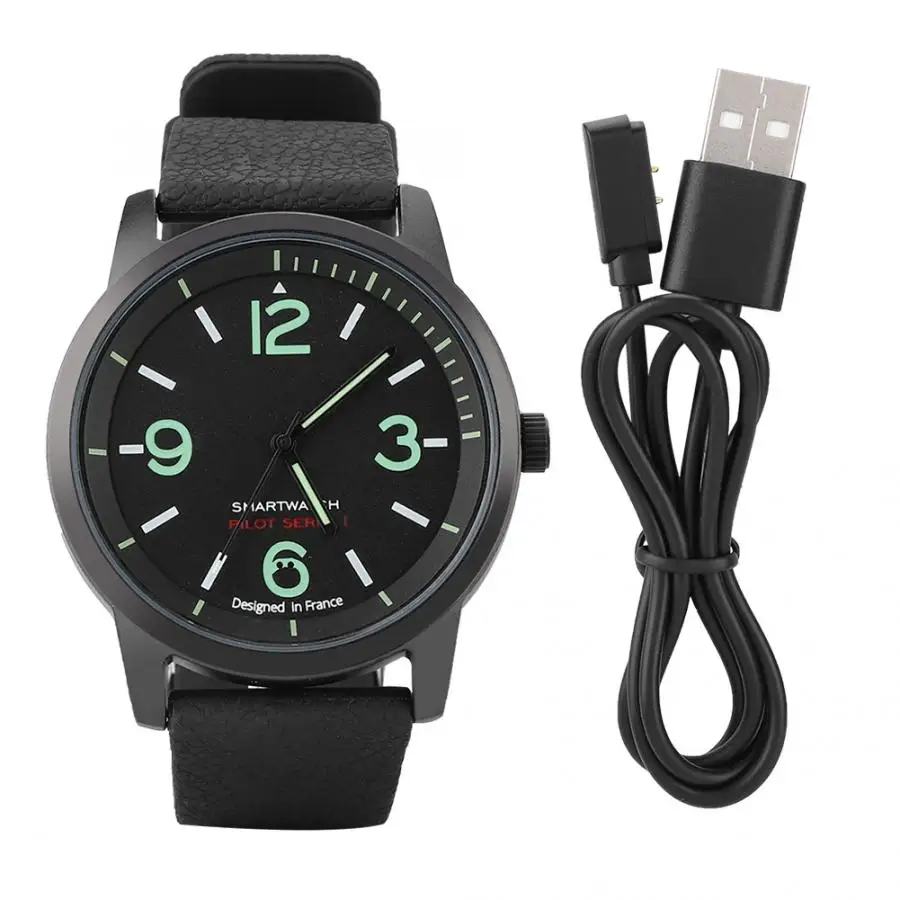 

Round Dial Sport Tracking Smart Quartz Watch Healthy Detection IP68 Waterproof BT Smartwatch Rechargeable Watch