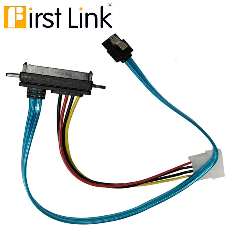 

6Gb/s SATA3 15pin to SATA 7pin +IDE Molex 4Pin Power / Data Combo Cable for PC SATA 3.0 SATAIII 6Gbps Hard Drive Disk,SSD