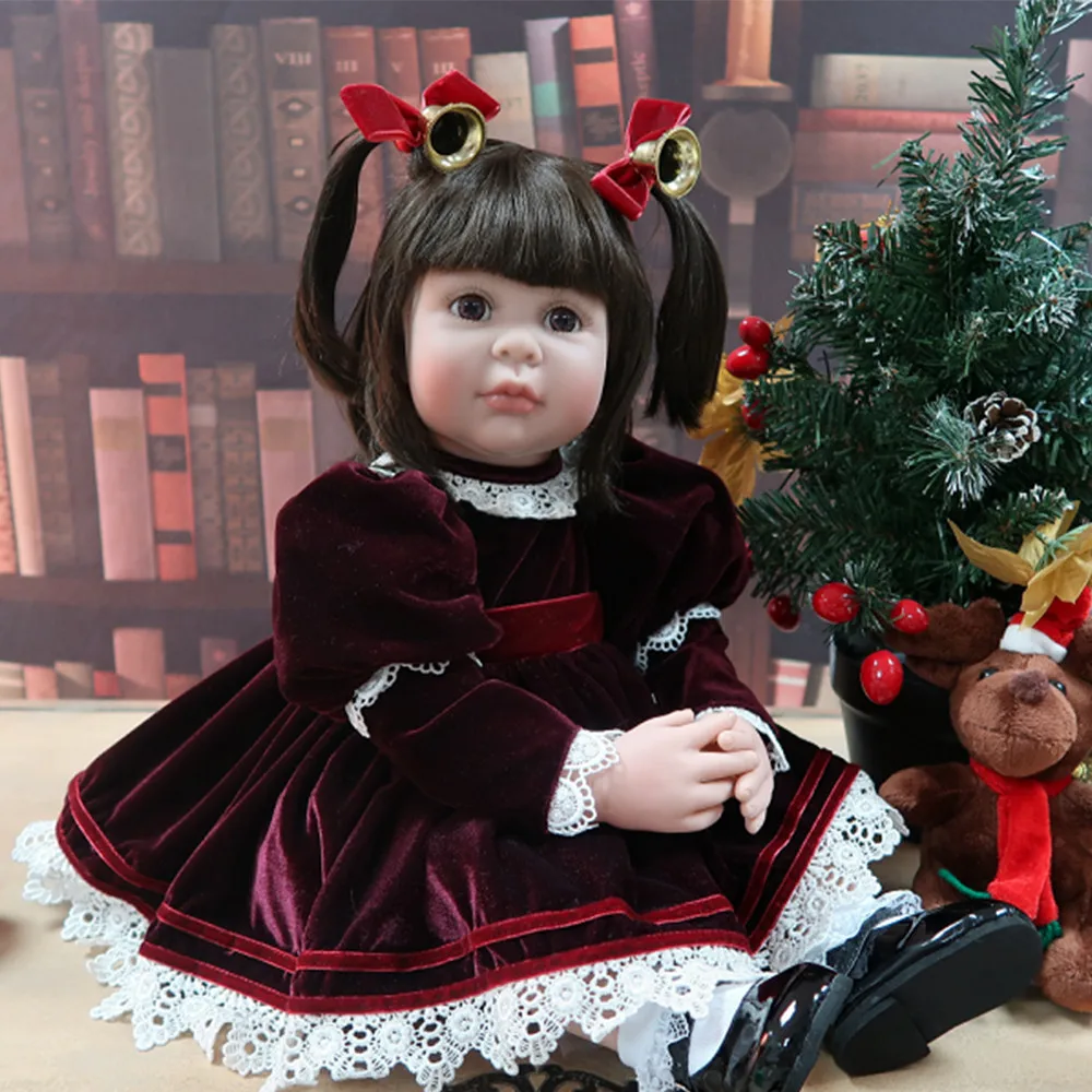 NPKDOLLS big bebe reborn для маленьких девочек, силиконовые виниловые детские куклы, игрушки 2" 60 см, благородная принцесса, нарядная кукла, Reborn L.O.L