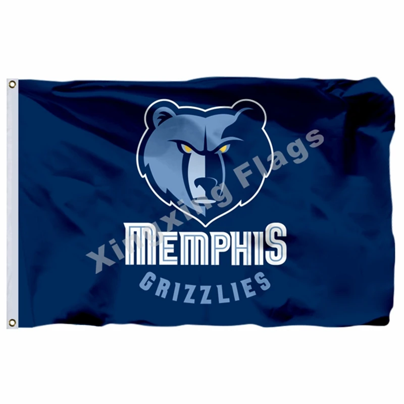 B1 Мемфис флаг Grizzlies 3ft X 5ft полиэстер Мемфис баннер летающие Размеры № 4 90X150 см Изготовленный На Заказ Флаг - Цвет: B1