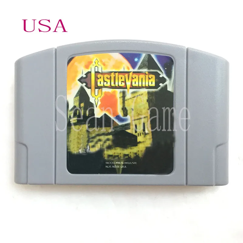 Высокая США NTSC качества обслуживания клиентов картридж Castlevania карты для 64 бит видео игровая приставка