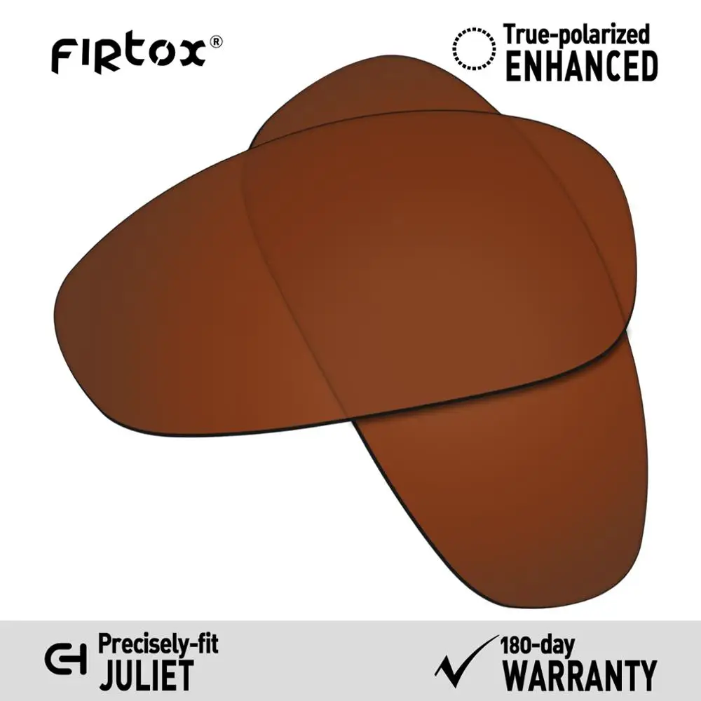 Brown-Polarized Firtox настоящие поляризационные Сменные рассеиватели UV400 для-солнцезащитных очков Окли Джульетта(Только Совместимые линзы)-несколько цветов - Цвет линз: Brown-Polarized