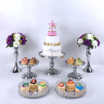 

silver cupcake wedding cake stand mirror barware decorating cooking cake tools bakeware set party dinnerware