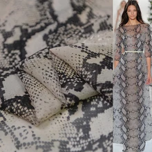 Боа серпантин Шелковый жоржет с рисунком шелковая ткань платье модная дизайнерская ткань мягкая удобная, дышащая и благородная