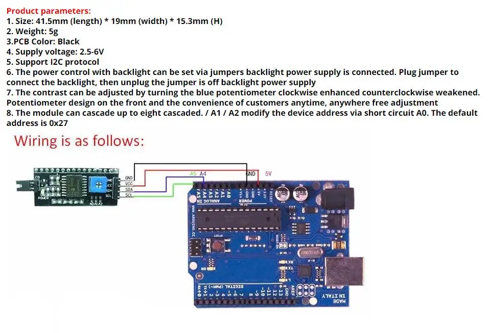 IIC IEC TWI последовательный интерфейс SPI порт платы 1602 2004 ЖК-дисплей 1602 плата адаптера ЖК-адаптер конвертер Модуль PCF8574