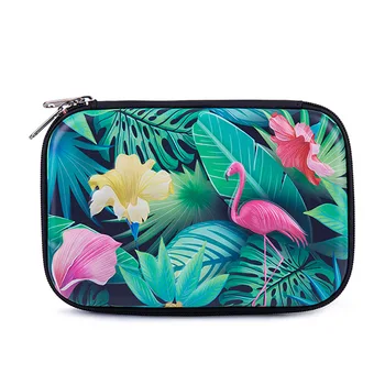 

EVA 3D stereoscopic Pencil case flamingo students pen box multifunction large capacity zipper pencil cartridge storage bag