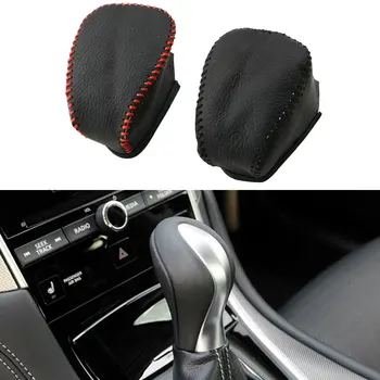 

KIQI Leather Car Gear Head Shift Knob Cover Case for Infiniti QX50 QX70 QX80 EX FX35 37 G37 AT Gear Shift Collars Accessories
