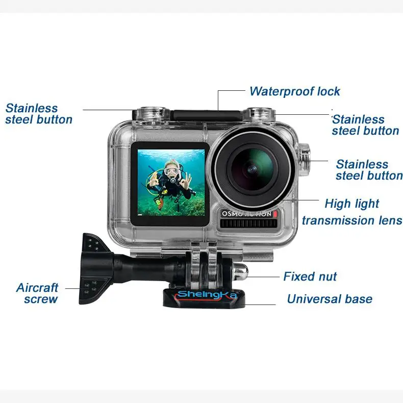 Чехол 40 м чехол для подводного дайвинга защитный чехол для DJI Osmo Action R20