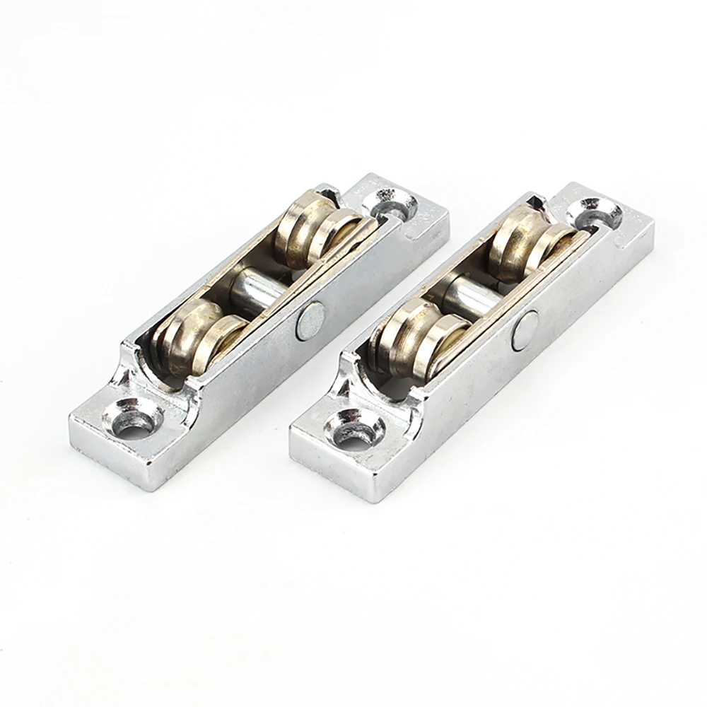 4 Pcs Plastic Steel Window Door and Pulley Sliding Glass Adjustable Double Roller 80/88 Groove Wheel | Обустройство дома