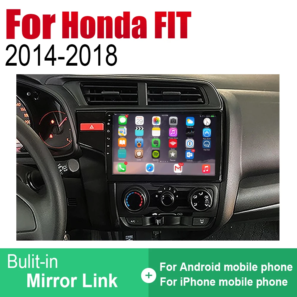 ZaiXi Авто плеер gps навигация для Honda FIT JAZZ~ автомобильное мультимедиа андроид экран системы радио стерео