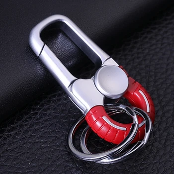 Key Chain Waist Hanged  Holder Fashion Women Keychains with Two Rings For Friend Lover Man Gifts July Fourth