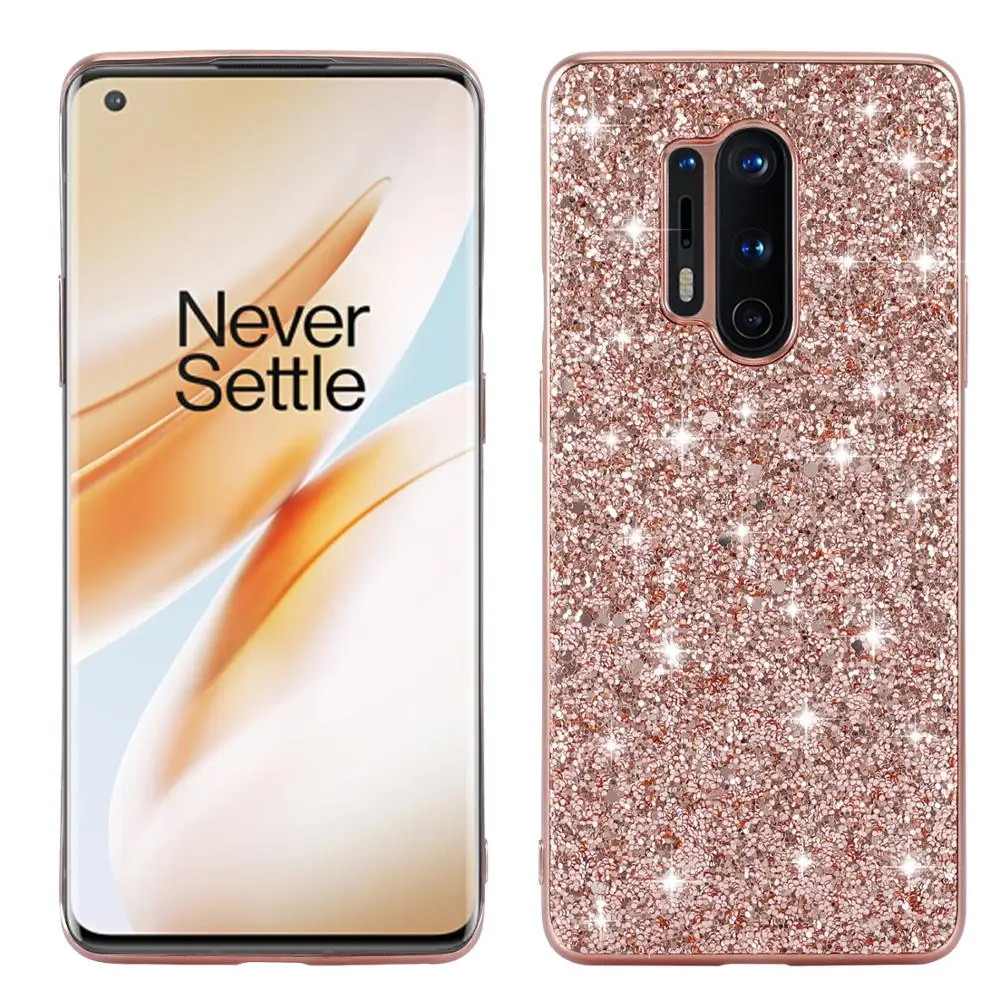 Блестящий силиконовый чехол с блестками для Oneplus 8 Pro 7 6 6T | Мобильные телефоны и