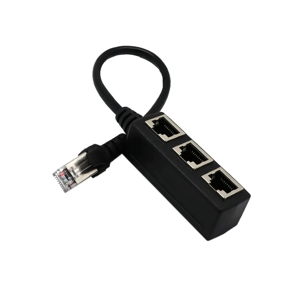 Сплиттер Ethernet RJ45 кабель-адаптер 1 штекер до 2/3 женский порт LAN Сетевой разъем провода Ethernet RJ45 Кабель-адаптер
