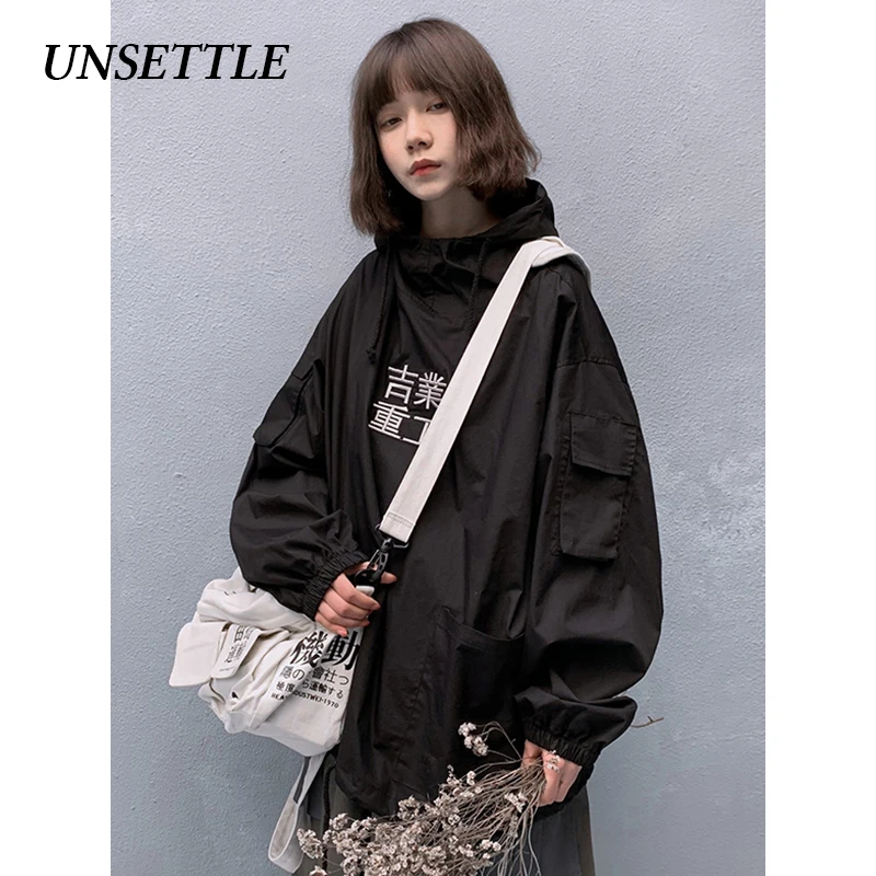 UNSETTLE 2020SS мужские/женские мужские куртки с капюшоном и вышивкой тактика плеча