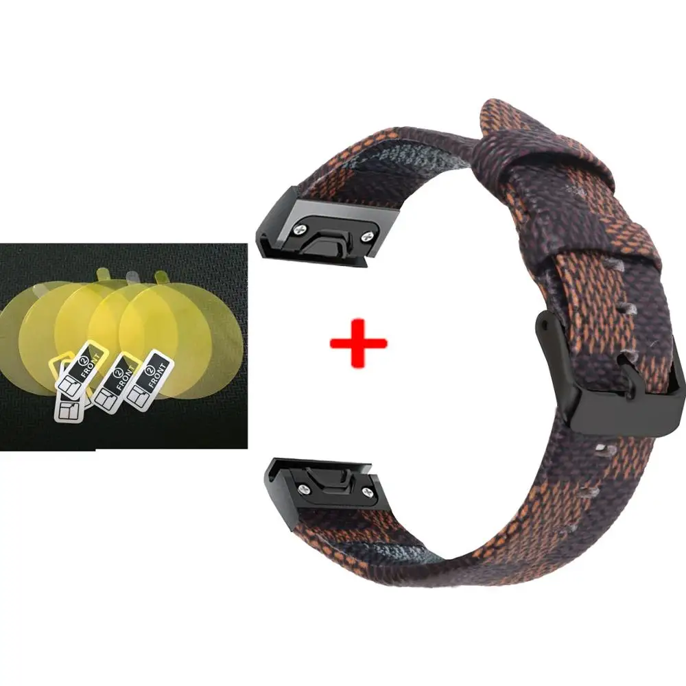 Color2 3 в 1 Смарт-браслет Quick Fit для часов Garmin Fenix 6S+ пленка для экрана для Garmin Fenix 6X/Fenix 6/Fenix 6S Ремешок - Цвет: Color2