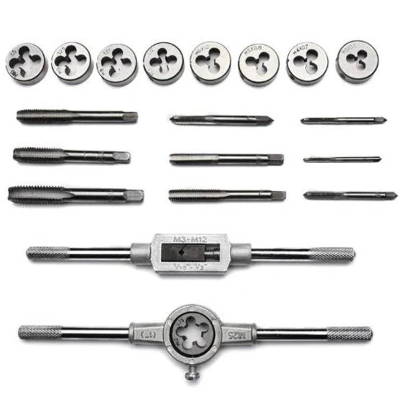 

TAP AND DIE Set 40 Piece METRIC Screw Extractor Remover Metal Tapping Tools New