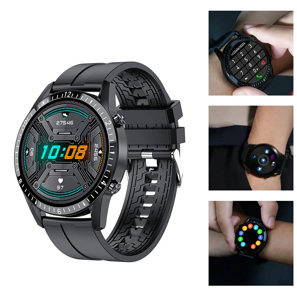 Tela de Toque Completa à Prova Fitness para Telefone Relógio Inteligente Masculino Dmultiple Água Vários Esportes Rastreador Smartver Monitor Freqüência Cardíaca 1 Cheap Relógios inteligentes