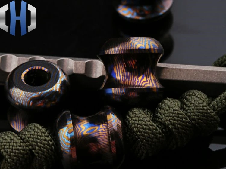 Титановый код подвеска «нож» творческая индивидуальность DIY Пункт ключ кулон браслет сваботные бусины аксессуары подарок EDC нож бусины