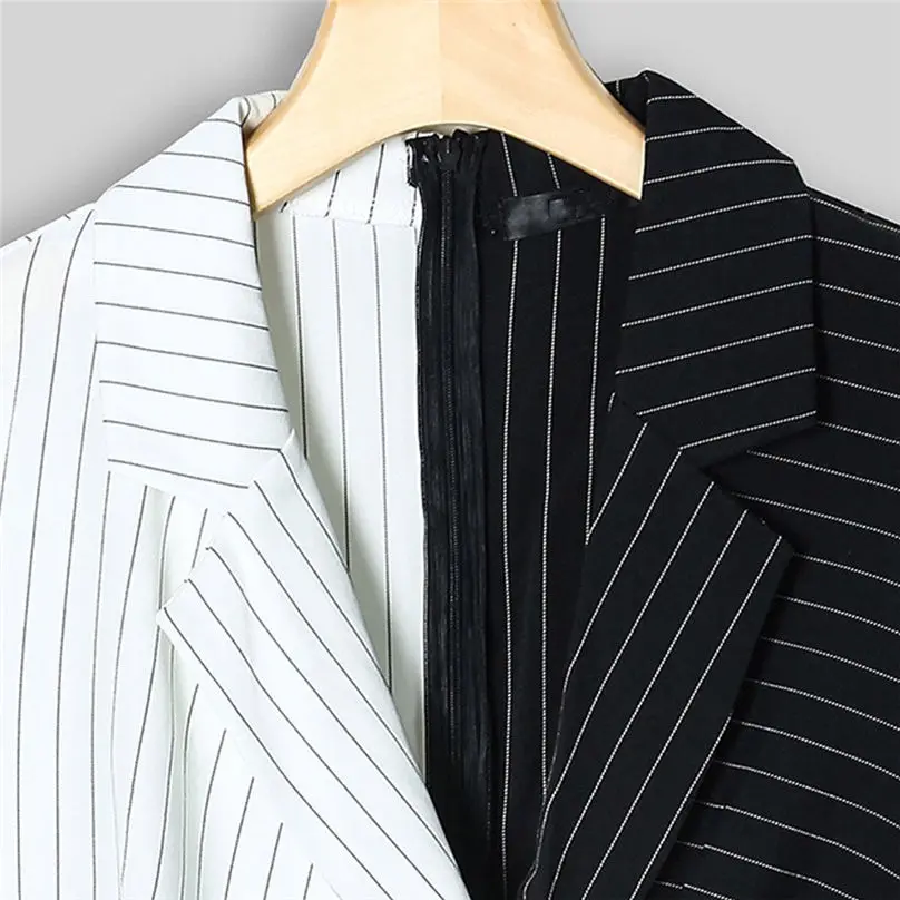 New Fashion Women Dress Turn-down Collar Long Sleeve Buttons Striped Bodycon Casual Office Lady Mini Dress Vestidos 3A26 (9)