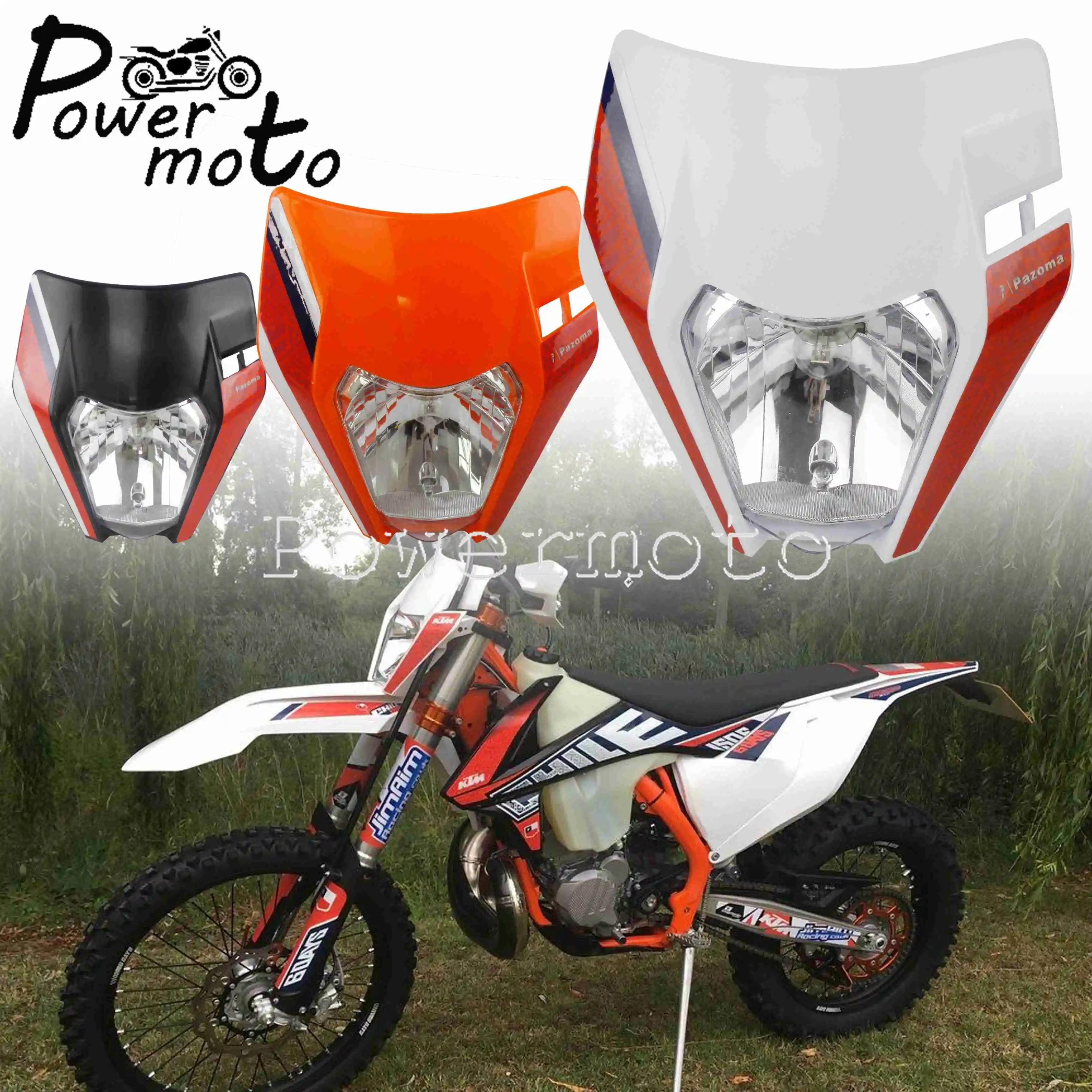 

Universal Enduro Dual Sport Head Light Front Lamp For KTM EXC XC-W XC-F SX SX-F 500 450 350 300 250 Six Days EXC-F Headlight