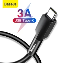 Câble de Charge rapide en Silicone liquide Baseus USB Type C câble 3.0 pour Samsung S20 S10 Redmi Note 8 9 câble USB C à chargement rapide
