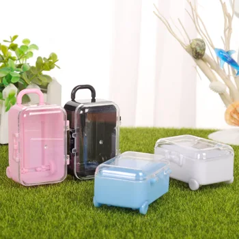 

12pcs Candy Box Plastic Candy Container Mini Trolley Case Storage Box for Halloween Children YE-Hot