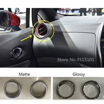 

Car Air Conditioner Vent Outlet Cover Left + Right Decoration Interior Frame Trim 2pcs For Nissan NOTE 2017 2018 2019 2020