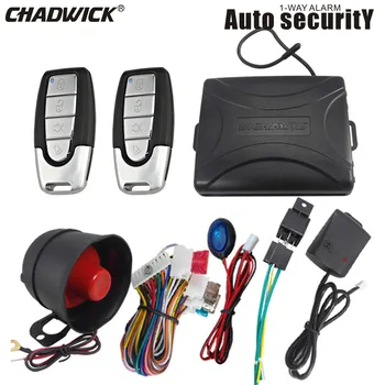 

New 12V universal Car Alarm Systems Central Door Locking reminder lock Security Kit Remote Control Vibration alarm keychain 8115