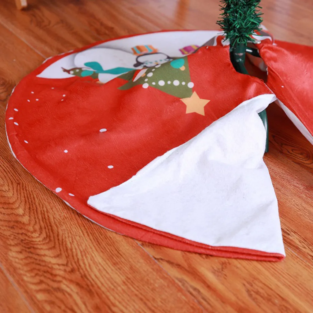 35 дюймов веселая Рождественская елка юбки с повязкой одеяло ковер натальный год Украшение Рождественский Декор домашняя елка юбка