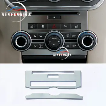 

2x Chrome Center Control Buttons Frame Panel Cover Trim For Land Rover LR4 14-16